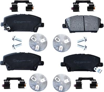 ASAM 55388 - Тормозные колодки, дисковые, комплект abcparts.ee