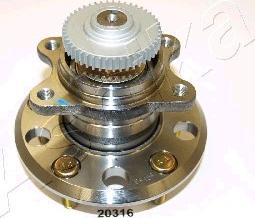 Ashika 44-20316 - Ступица колеса, поворотный кулак abcparts.ee