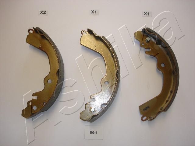 Ashika 55-05-594 - Комплект тормозных колодок, барабанные abcparts.ee