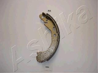 Ashika 55-00-098 - Комплект тормозных колодок, барабанные abcparts.ee