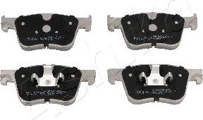 Ashika 50-00-0613 - Тормозные колодки, дисковые, комплект abcparts.ee