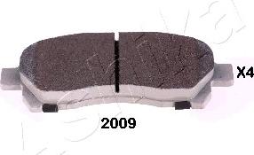 Ashika 50-02-2009 - Тормозные колодки, дисковые, комплект abcparts.ee