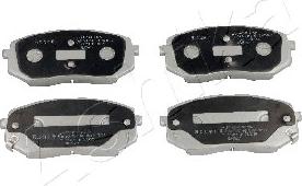 Ashika 50-0H-H23 - Тормозные колодки, дисковые, комплект abcparts.ee