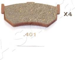 Ashika 51-04-401 - Тормозные колодки, дисковые, комплект abcparts.ee