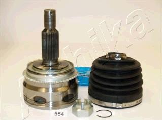 Ashika 62-05-554 - Комплект ШРУСа, приводной вал, шарнир abcparts.ee