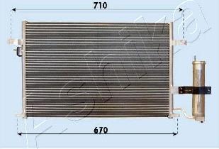 Ashika CND313014 - Конденсатор кондиционера abcparts.ee