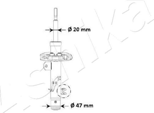 Ashika MA-00940 - Амортизатор abcparts.ee