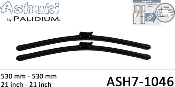 Ashuki ASH7-1046 - Щетка стеклоочистителя abcparts.ee