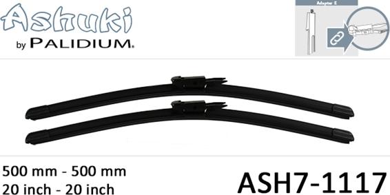 Ashuki ASH7-1117 - Щетка стеклоочистителя abcparts.ee
