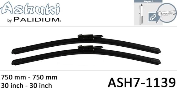 Ashuki ASH7-1139 - Щетка стеклоочистителя abcparts.ee