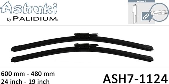 Ashuki ASH7-1124 - Щетка стеклоочистителя abcparts.ee