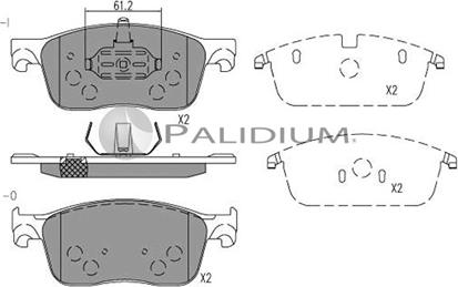 Ashuki P1-1558 - Тормозные колодки, дисковые, комплект abcparts.ee