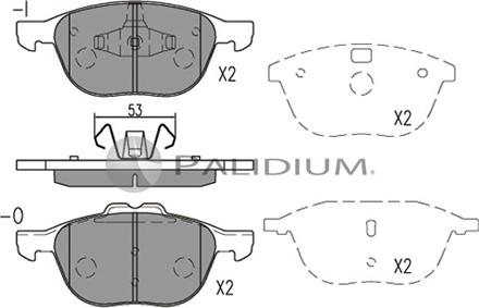Ashuki P1-1564 - Piduriklotsi komplekt,ketaspidur abcparts.ee