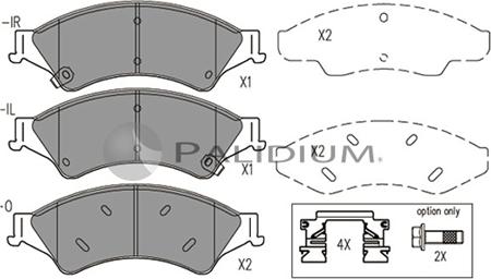 Ashuki P1-1573 - Тормозные колодки, дисковые, комплект abcparts.ee
