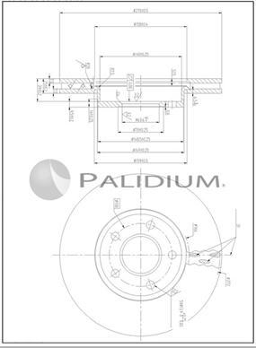 Ashuki P330-255 - Тормозной диск abcparts.ee