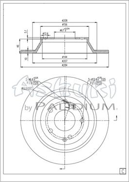 Ashuki SY606-25 - Тормозной диск abcparts.ee