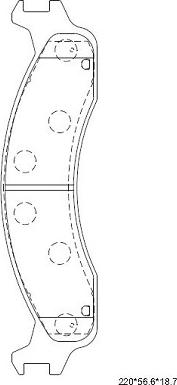 Asimco KD6332 - Тормозные колодки, дисковые, комплект abcparts.ee