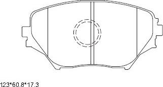 Asimco KD2640 - Тормозные колодки, дисковые, комплект abcparts.ee