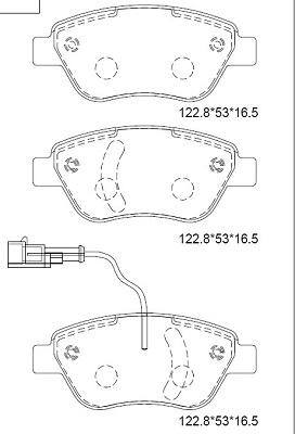Asimco KD7542F - Тормозные колодки, дисковые, комплект abcparts.ee