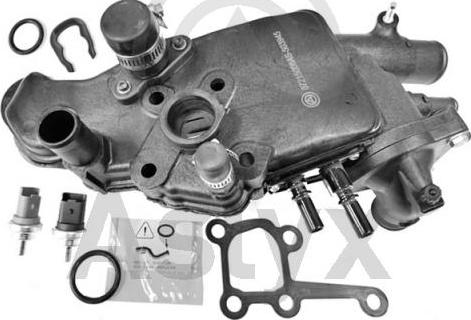 Aslyx AS-503945 - Термостат охлаждающей жидкости / корпус abcparts.ee