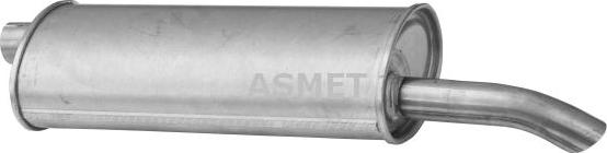 Asmet 05.008 - Глушитель выхлопных газов, конечный abcparts.ee