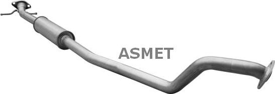 Asmet 25.014 - Средний глушитель выхлопных газов abcparts.ee