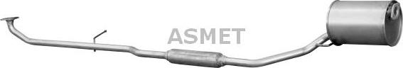 Asmet 22.006 - Средний глушитель выхлопных газов abcparts.ee