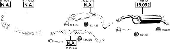 Asmet FI163057 - Система выпуска ОГ abcparts.ee