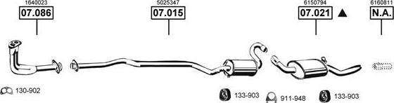Asmet FO074060 - Система выпуска ОГ abcparts.ee