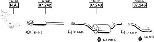 Asmet FO072970 - Система выпуска ОГ abcparts.ee