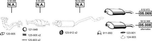 Asmet OP050565 - Система выпуска ОГ abcparts.ee