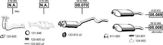 Asmet OP050560 - Система выпуска ОГ abcparts.ee
