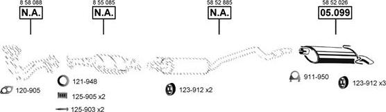 Asmet OP050530 - Система выпуска ОГ abcparts.ee