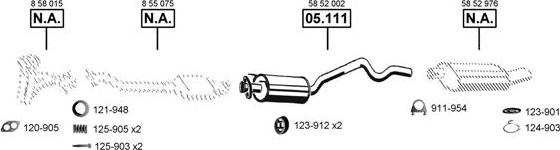 Asmet OP050600 - Система выпуска ОГ abcparts.ee