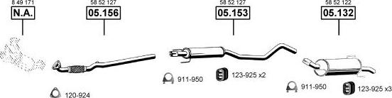 Asmet OP052515 - Система выпуска ОГ abcparts.ee