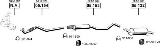 Asmet OP052510 - Система выпуска ОГ abcparts.ee