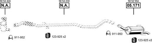 Asmet OP052525 - Система выпуска ОГ abcparts.ee