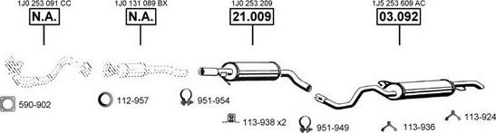 Asmet SE193100 - Система выпуска ОГ abcparts.ee