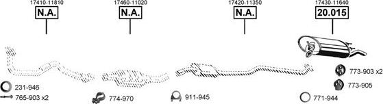 Asmet TO201980 - Система выпуска ОГ abcparts.ee