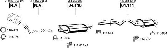 Asmet VA038910 - Система выпуска ОГ abcparts.ee