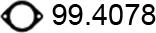 ASSO 99.4078 - Прокладка, труба выхлопного газа abcparts.ee