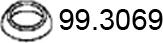 ASSO 99.3069 - Уплотнительное кольцо, труба выхлопного газа abcparts.ee