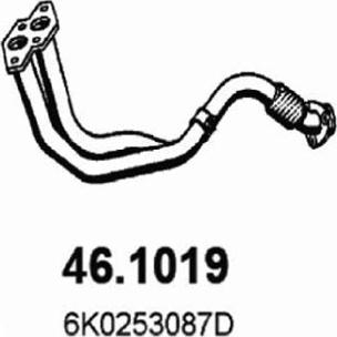 ASSO 46.1019 - Труба выхлопного газа abcparts.ee