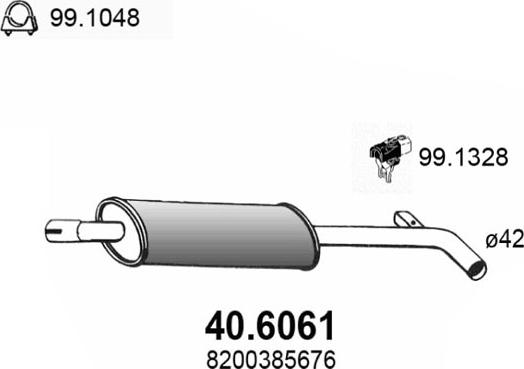 ASSO 40.6061 - Kesksummuti abcparts.ee