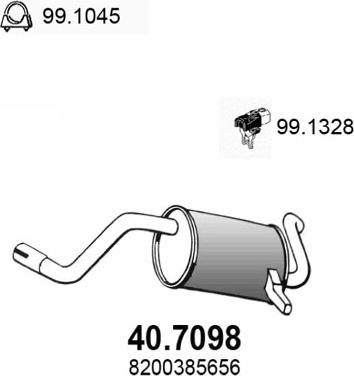 ASSO 40.7098 - Lõppsummuti abcparts.ee