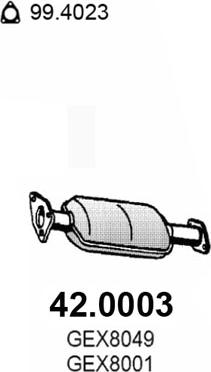 ASSO 42.0003 - Катализатор abcparts.ee