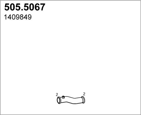ASSO 505.5067 - Труба выхлопного газа abcparts.ee