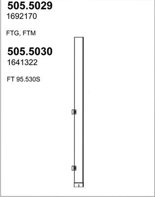 ASSO 505.5029 - Труба выхлопного газа abcparts.ee