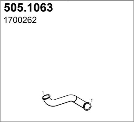 ASSO 505.1063 - Труба выхлопного газа abcparts.ee