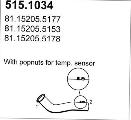 ASSO 515.1034 - Труба выхлопного газа abcparts.ee